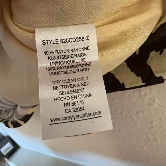 Anthropologie Corey Lynn Calter Zebra Maxi Dress NEW Size Small - Picture 9 of 9